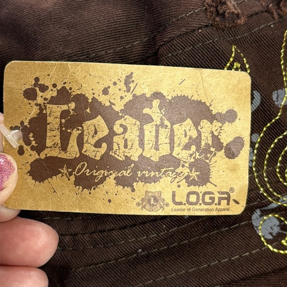 (W4) Vintage Leader L.O.G.A. Dance Cap, Y2K Rhinestone Mom Adjustable - Picture 7 of 11